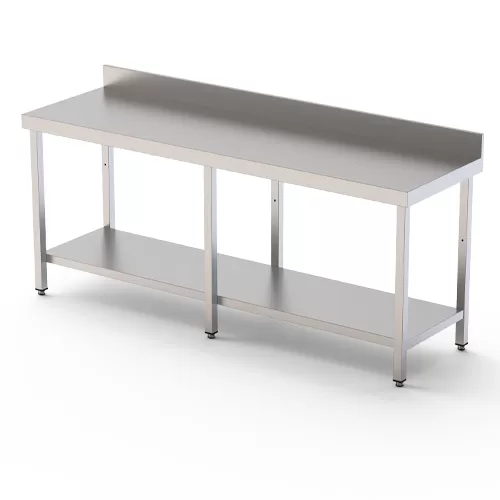 Vente de table en inox avec étagère pour professionnel à Paris