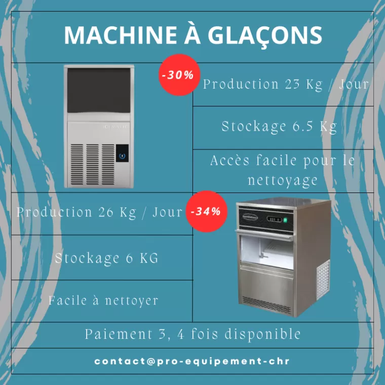 Vente de machine à glaçons pour professionnel à Paris
